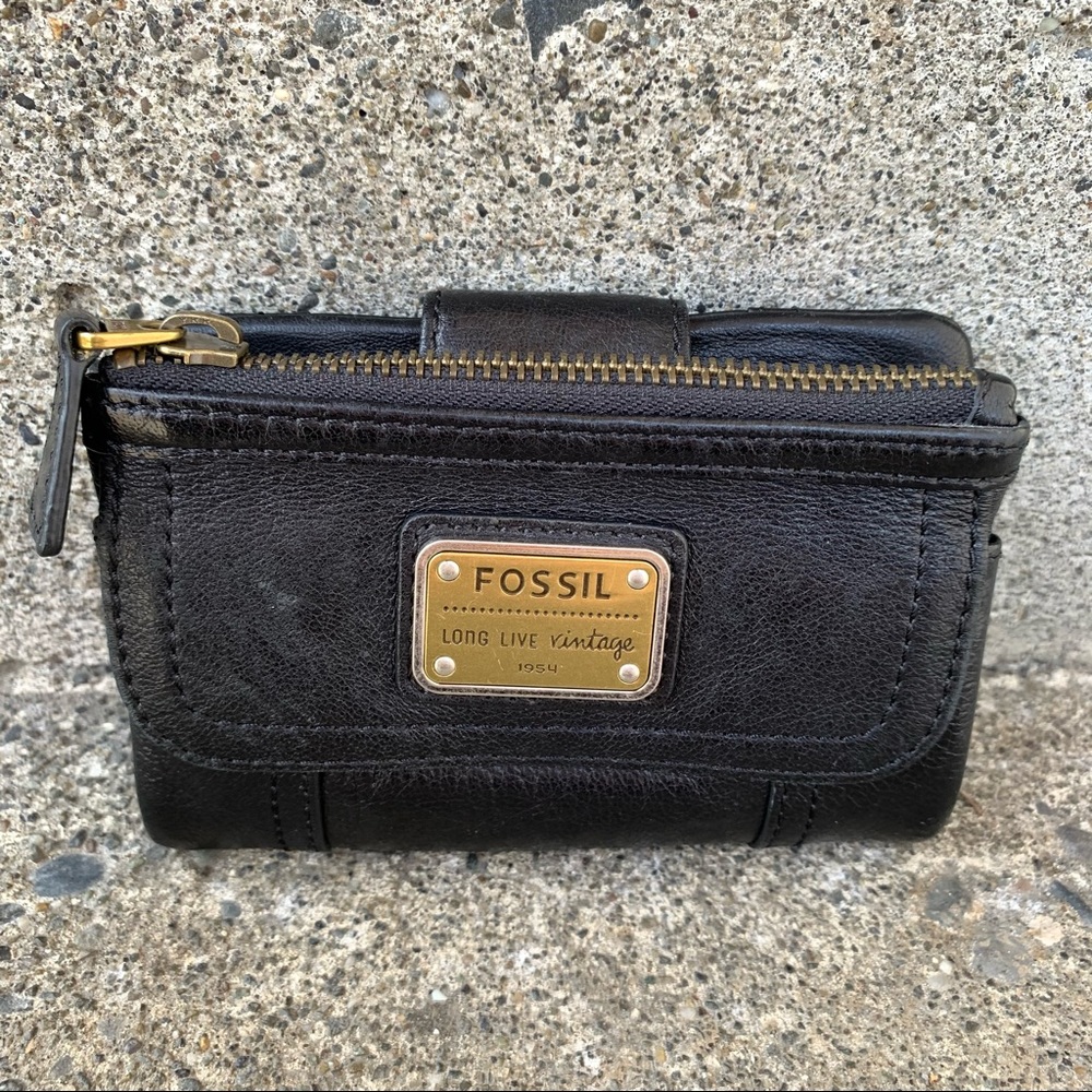 Fossil Emory multifunction Wallet Lambskin Leather